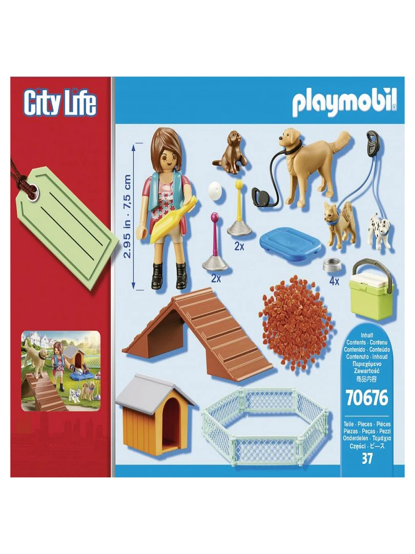 70676 'playmobil' City Life Educatrice Et Chiens   N/A