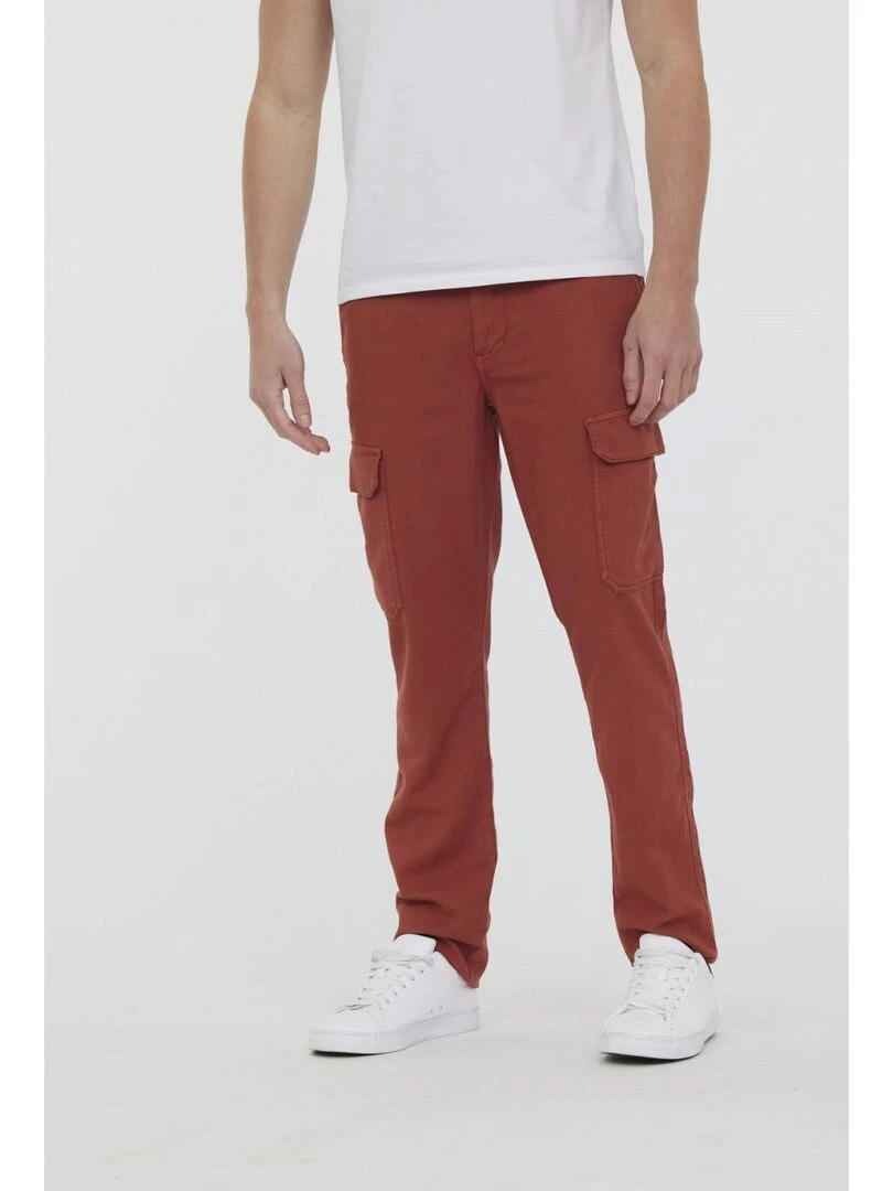 Lee Cooper   Pantalon coton slim JASTER   Orange