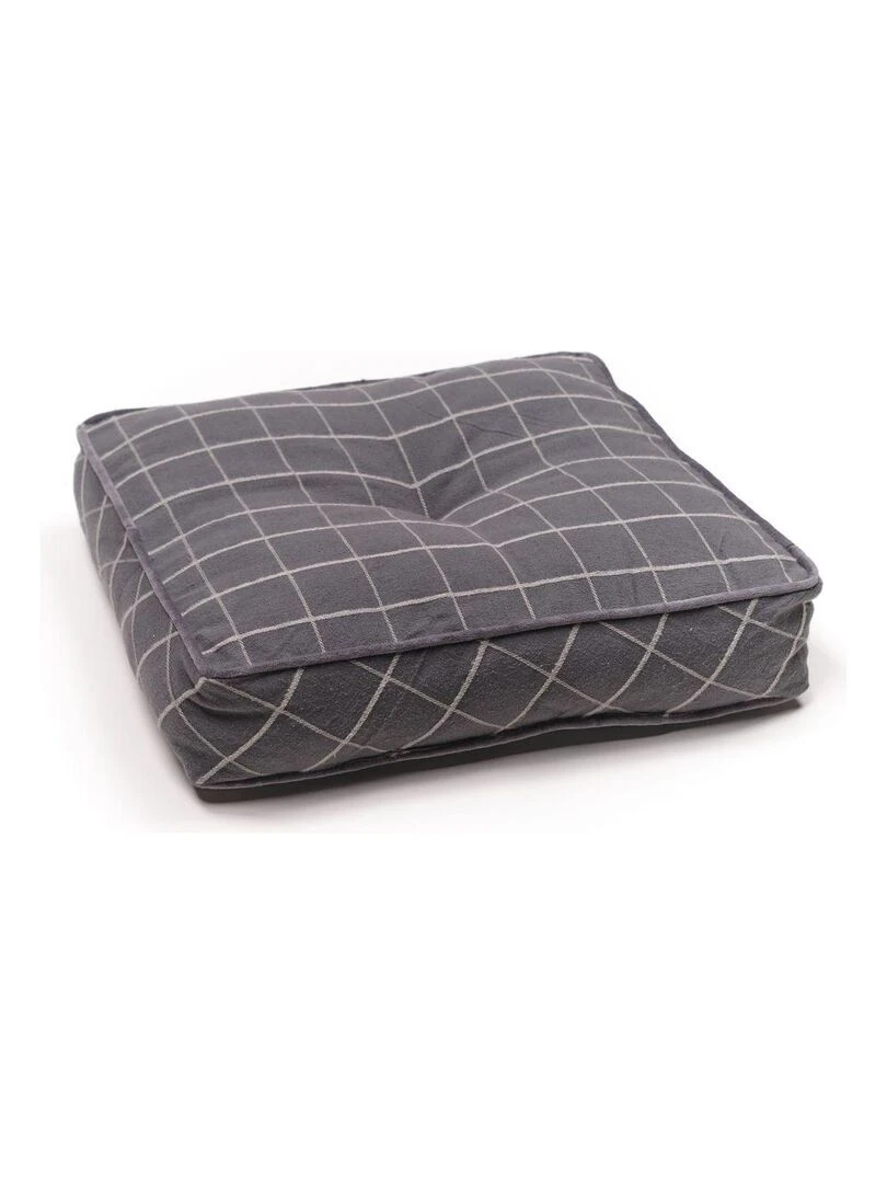 Coussin de sol imprimé 'MOUNTAIN' 'TODAY' Gris
