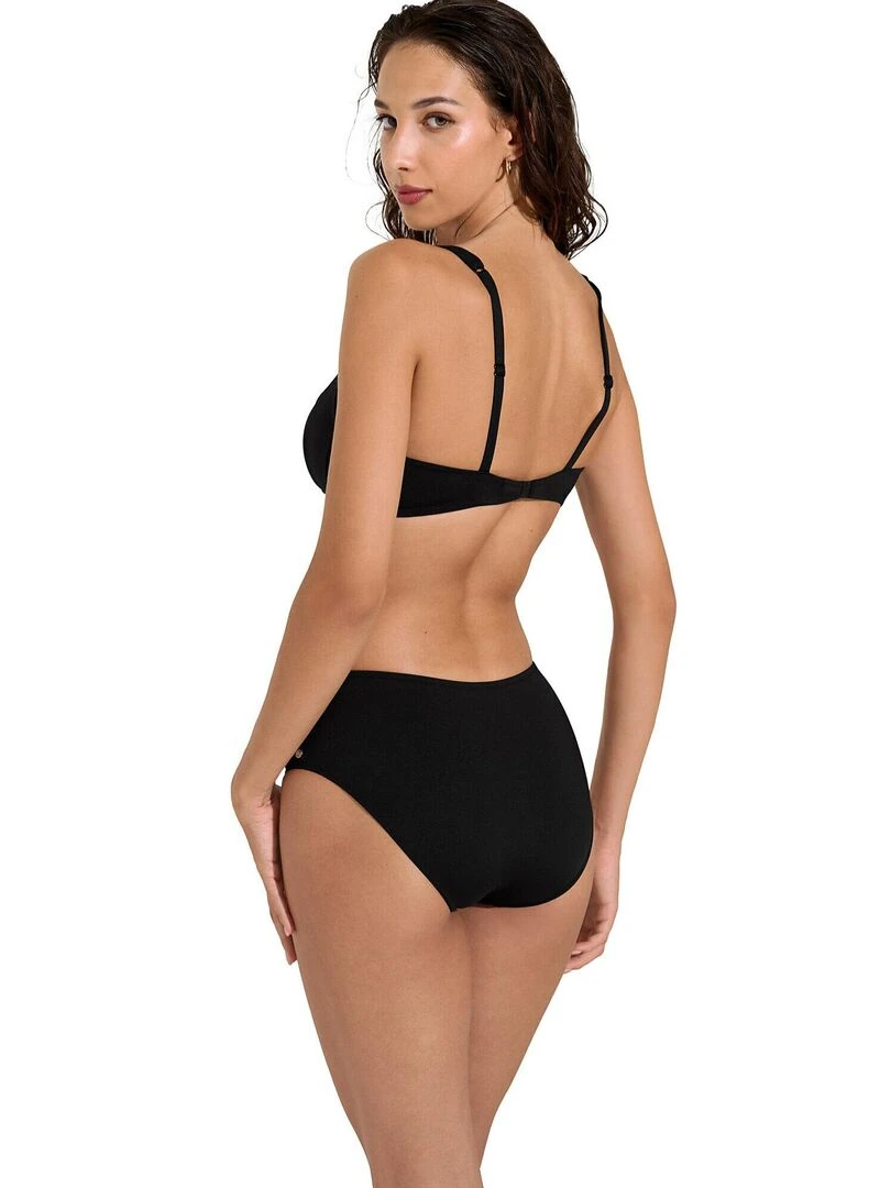 Bas maillot slip de bain shapewear taille haute Union Island   Noir
