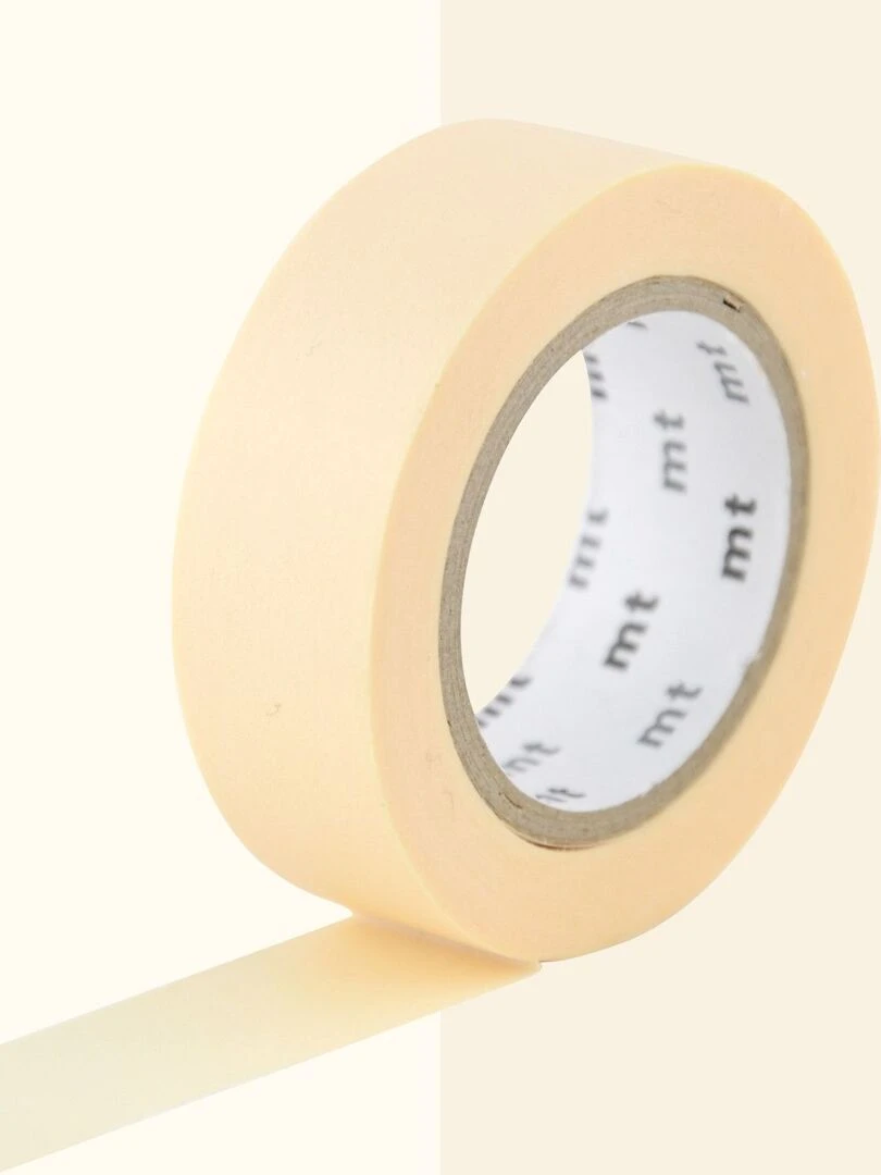 Masking tape unicolore pastel   Ecru   1 5 cm x 7 m   N/A