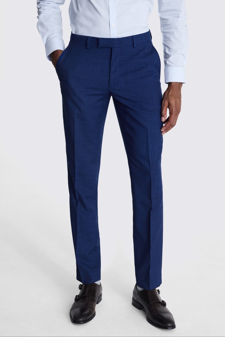Slim Fit Blue Slub Jacket   Buy Online at Moss