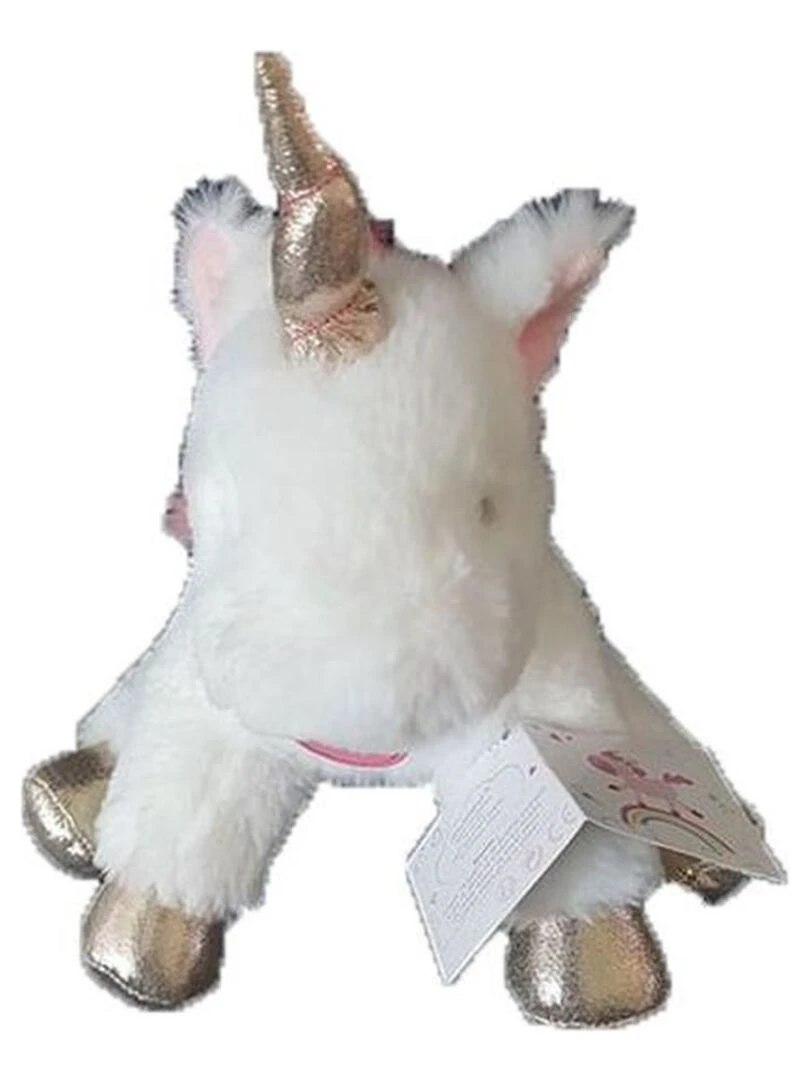 Doudou Babynat Licorne Blanc Pantin Licorne Blanc