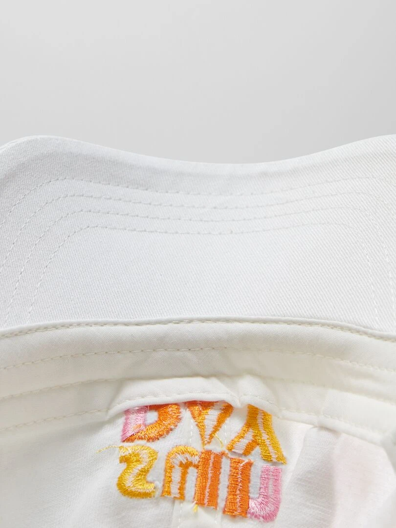 Casquette en toile 'Sunday'   Blanc