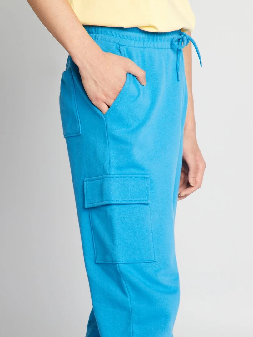 Pantalon de jogging style cargo   Bleu