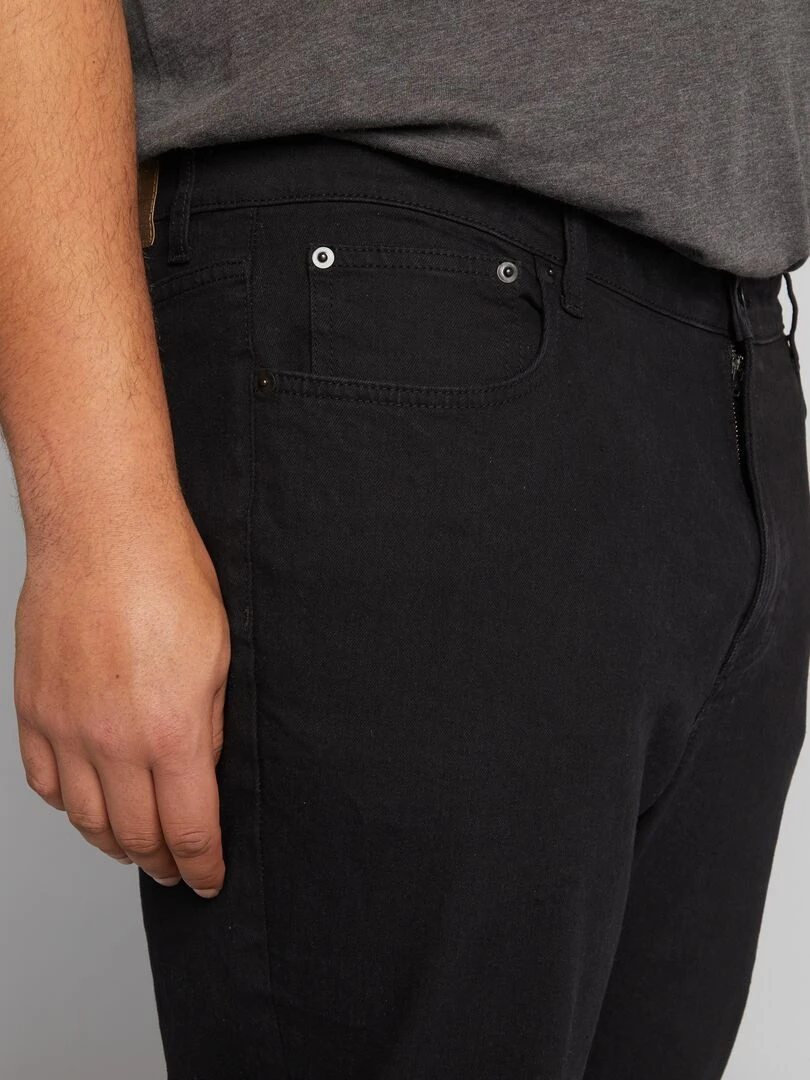 Jean droit à 5 poches   L32   Noir