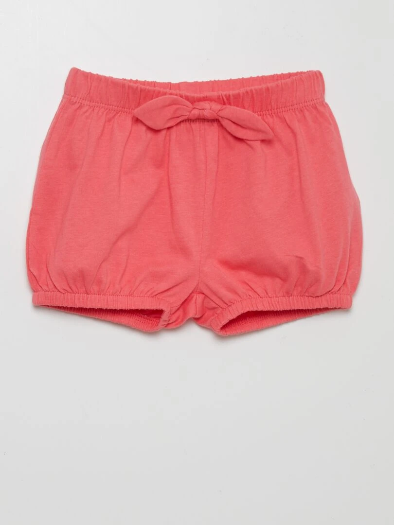 Lot de 2 shorts en jersey Blanc/rose