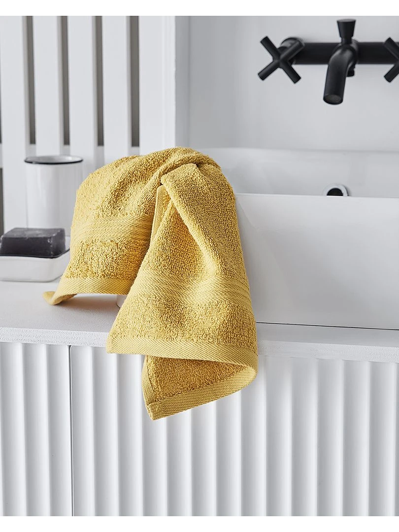 Lot de 2 serviettes 30 x 50 cm Jaune