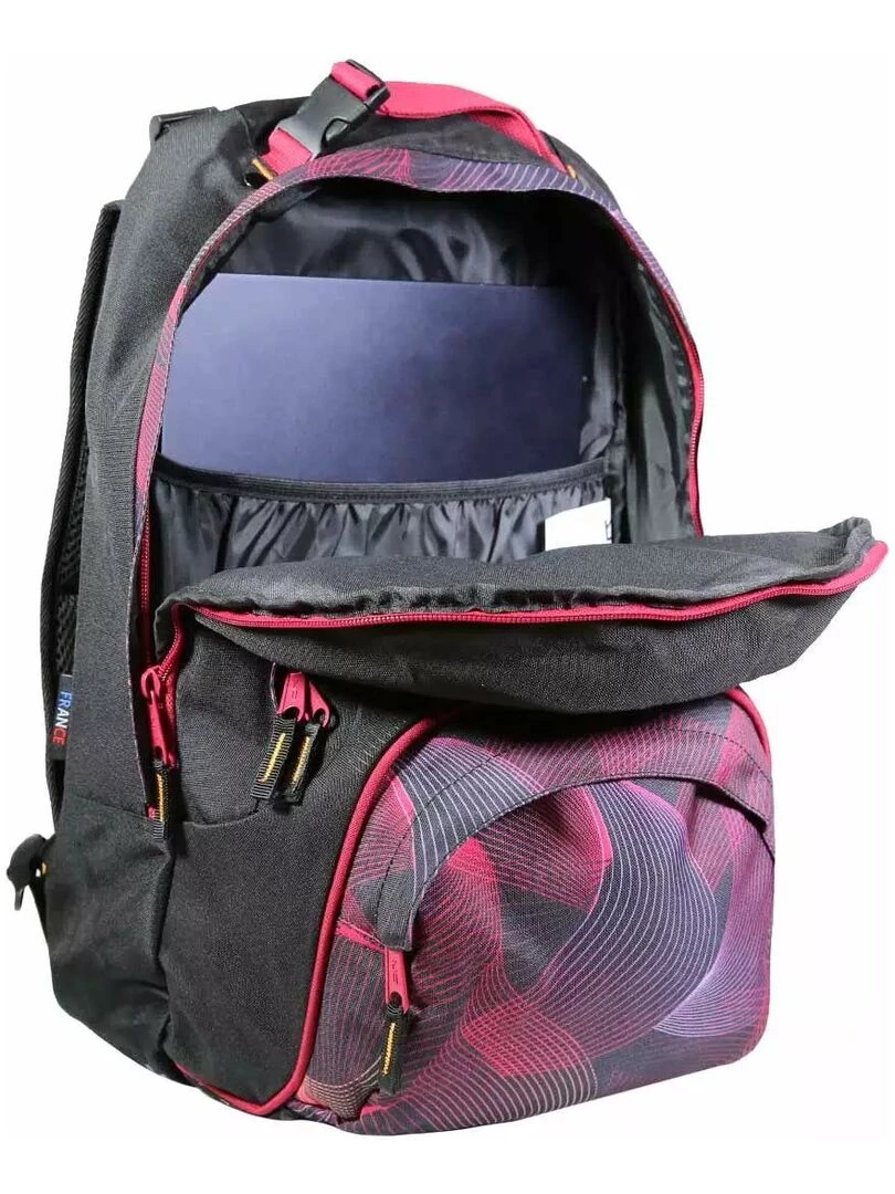 BODYPACK Sac à dos recyclé dos réglable moiré fuchsia   Violet