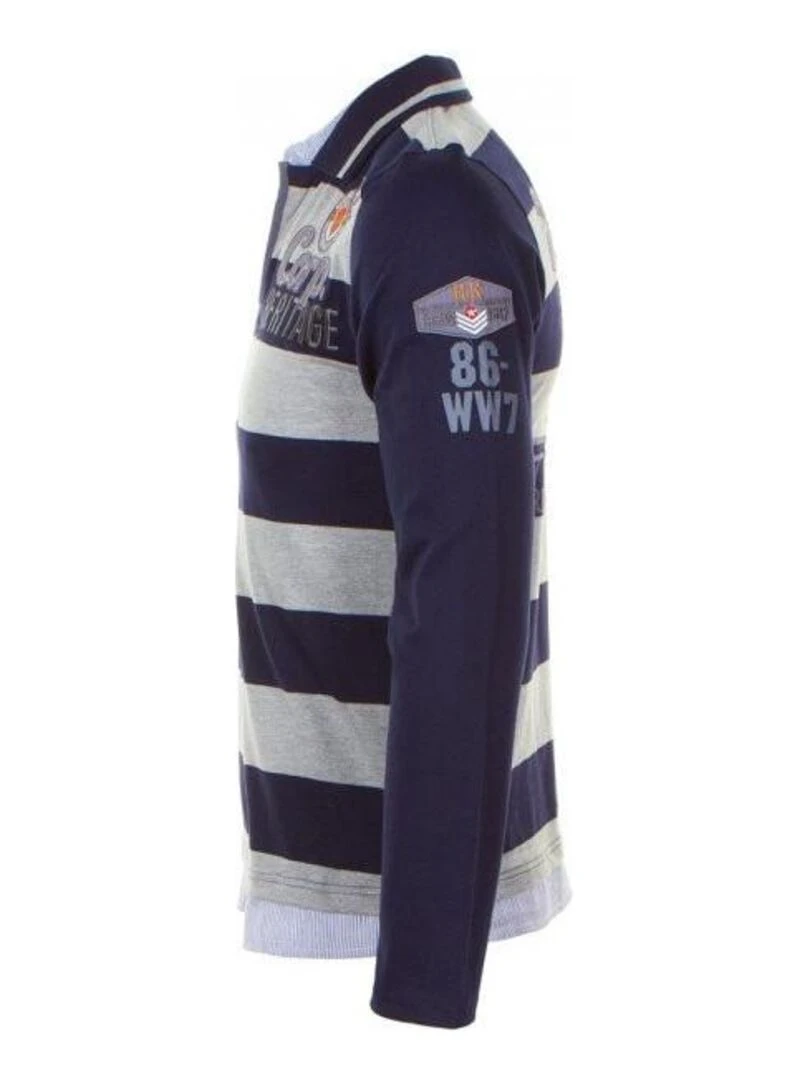 Polo manches longues garçon ECHAGOR   HARRY KAYN   Noir Bleu marine Gris