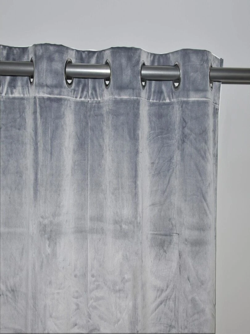 Rideau en velours occultant   Gris souris