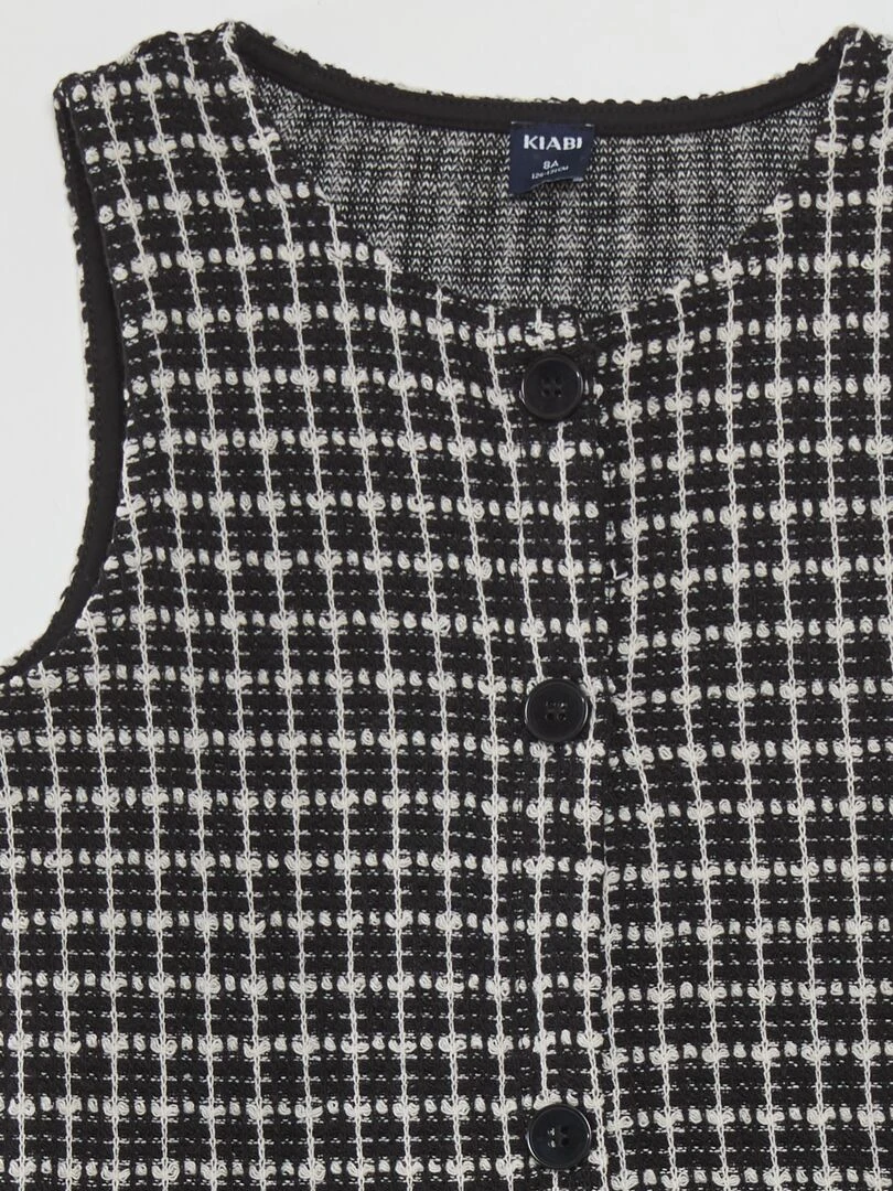 Robe en tweed   Noir