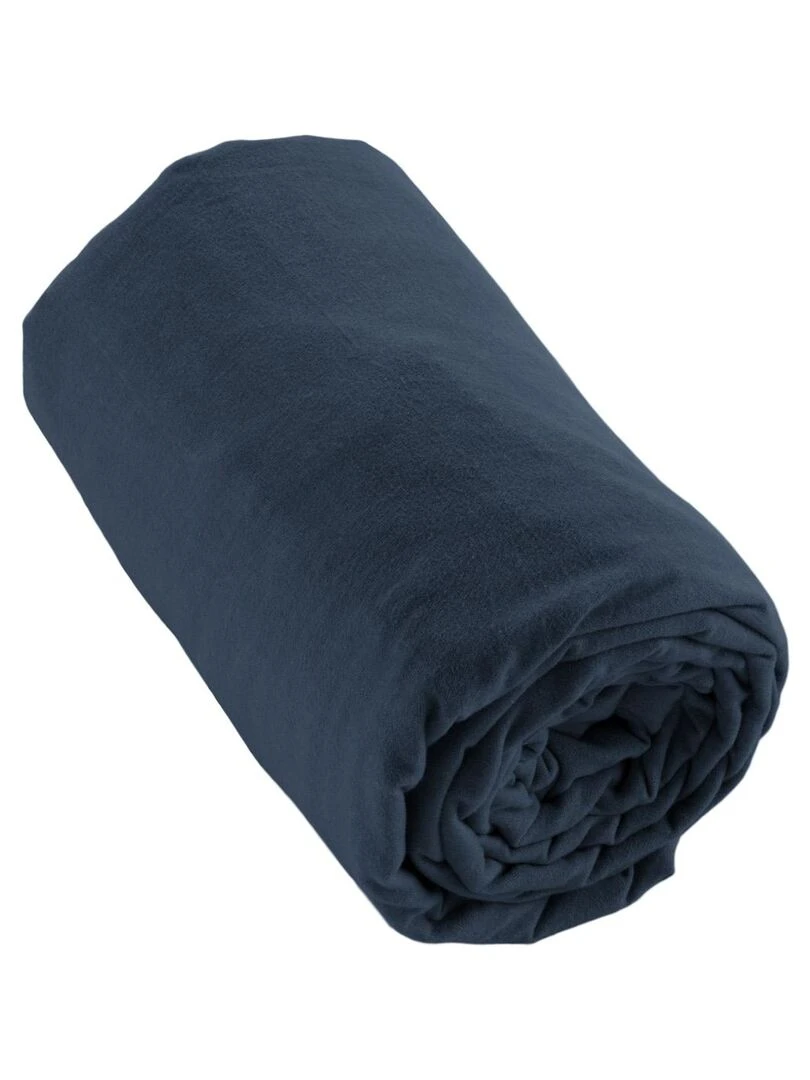 Drap Housse flanelle Collection Candice Blanc