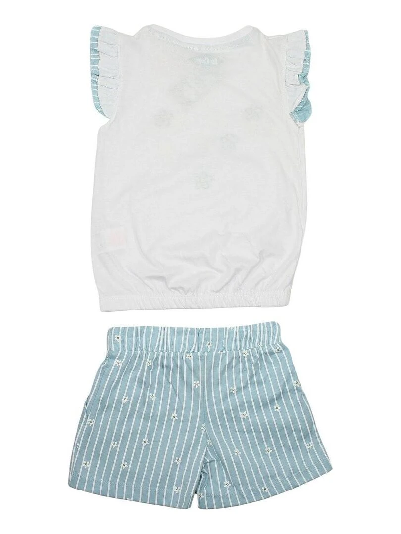 Lee Cooper   Ensemble ​​T shirt short fille Imprimé Lee Cooper   Bleu