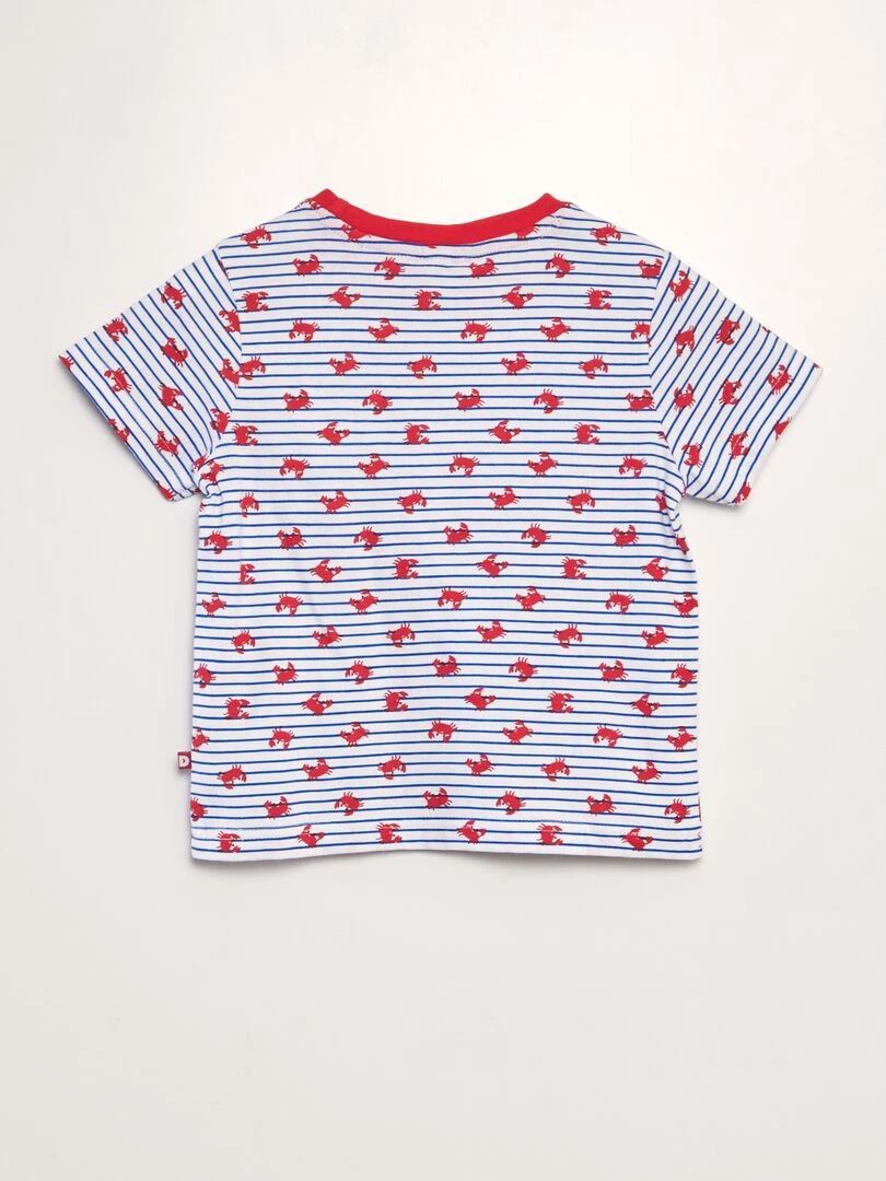 Pyjama d'ensemble crabe   2 pièces   Rouge