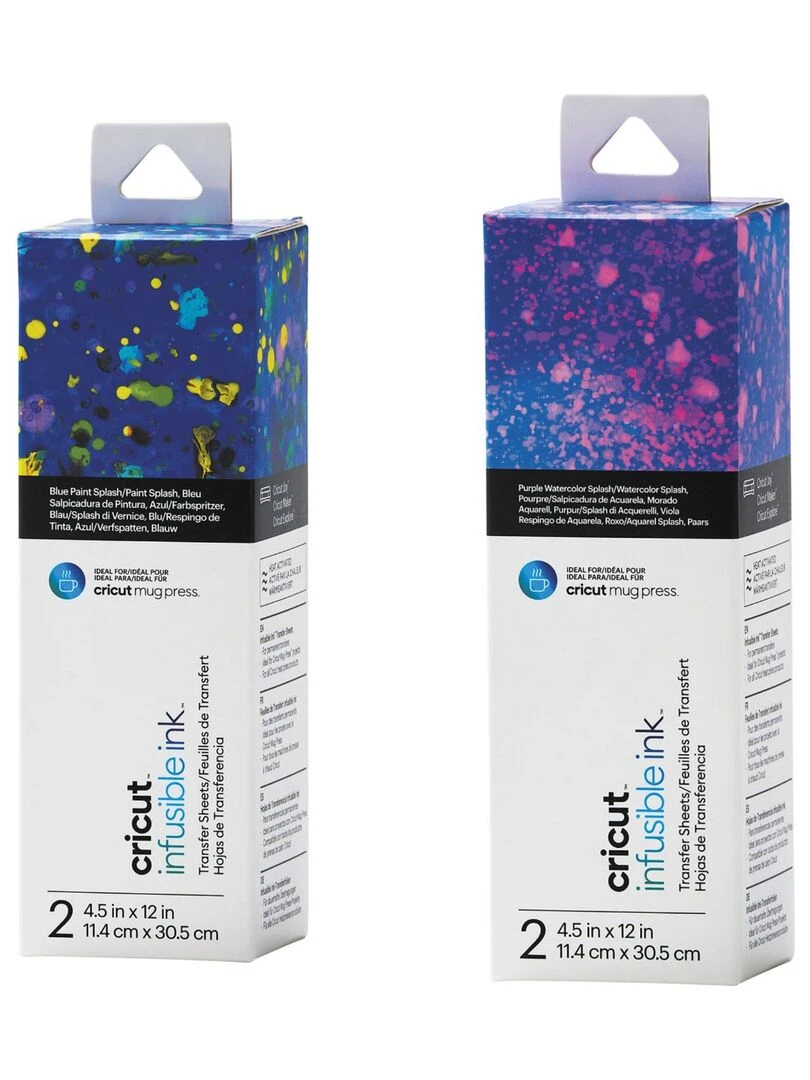 4 feuilles de transfert pour Mug Press   Splash   N/A