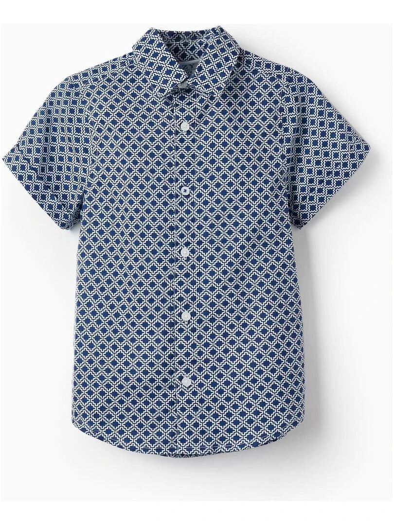 Chemise à manches courtes pour garçon manches courtes ATLANTIC COMPANY Bleu