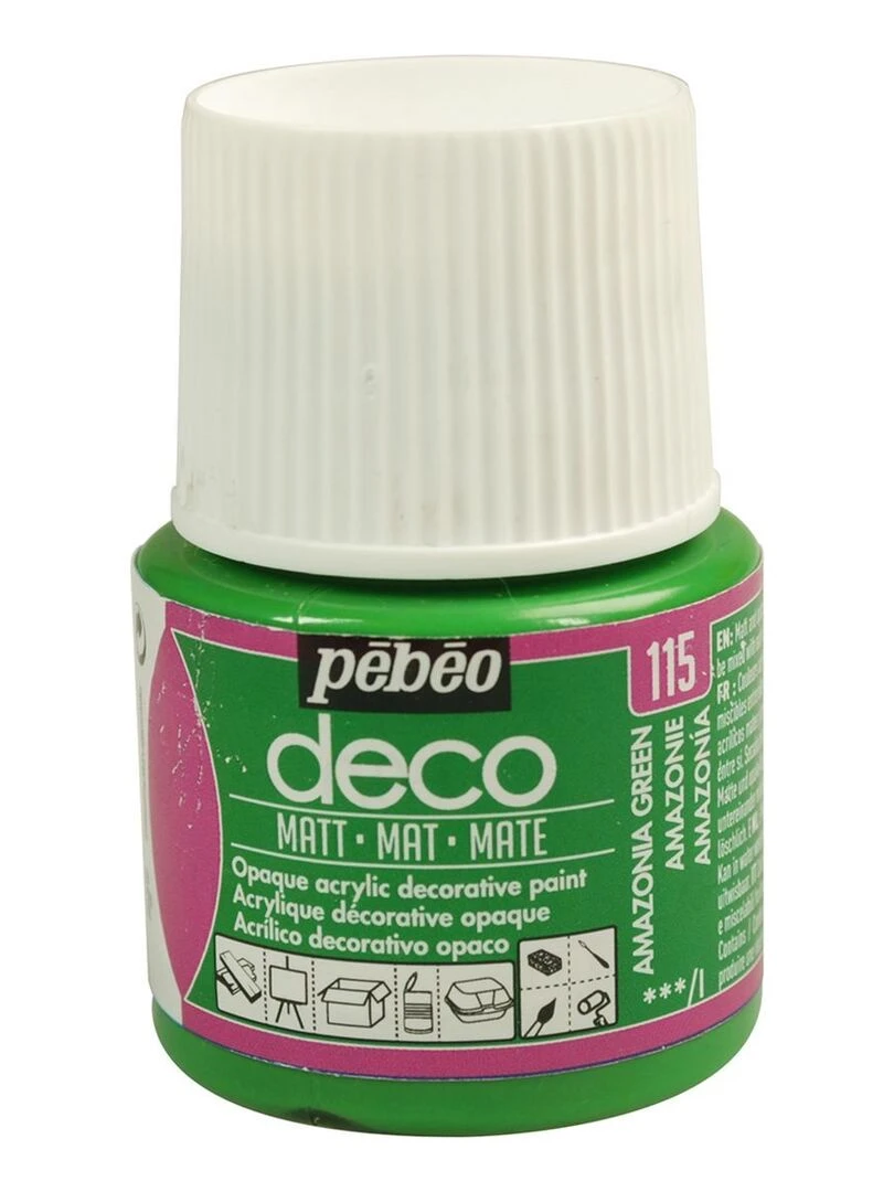 Peinture acrylique opaque mate Vert amazonie 45 ml N/A