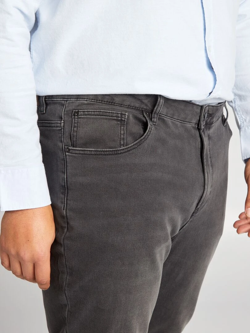 Jean slim à 5 poches   L30   Gris