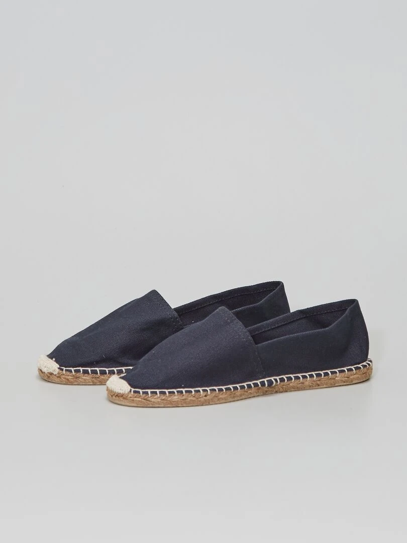 Espadrilles en toile   Bleu marine