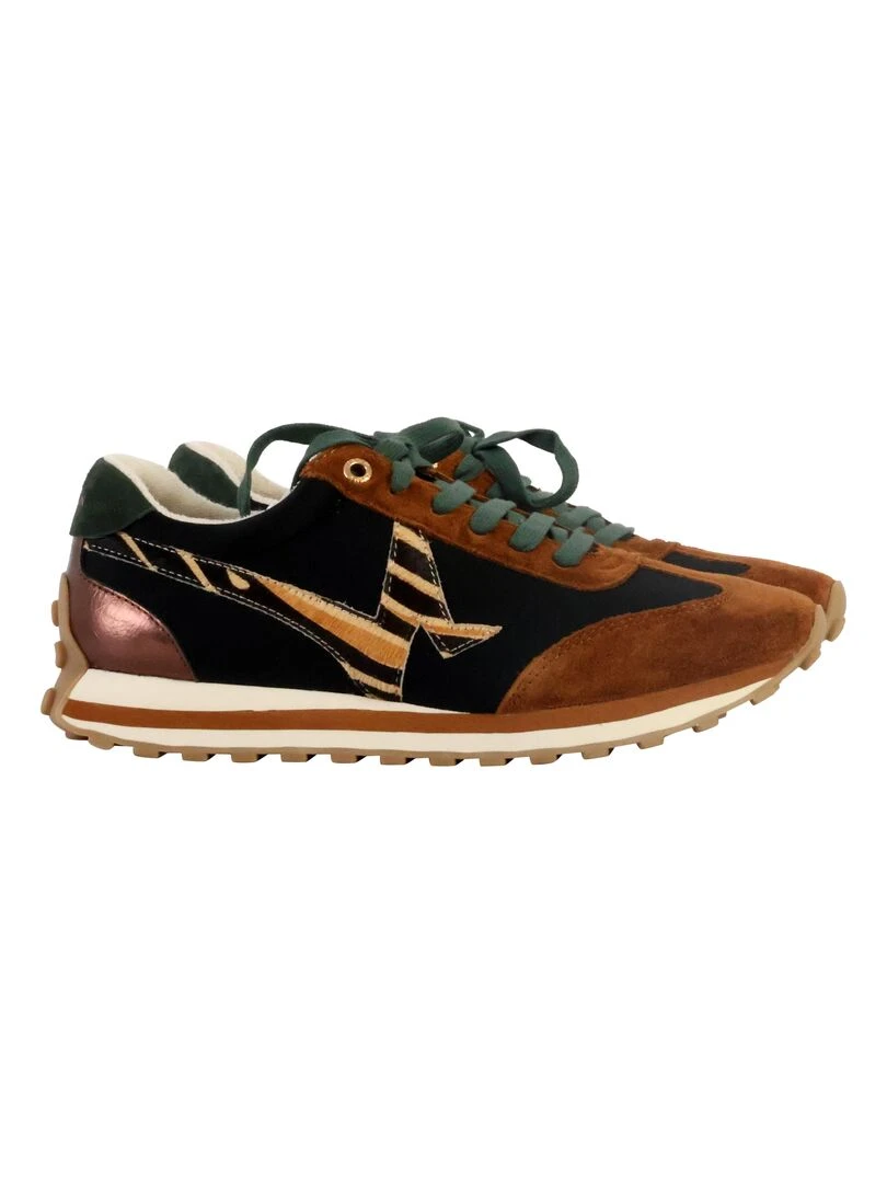 Basket Basse Cuir Emilie Karston Colette   Marron