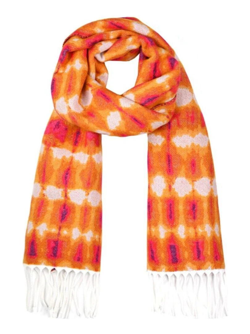 Echarpe Tye Dye Fabriqué en France Orange