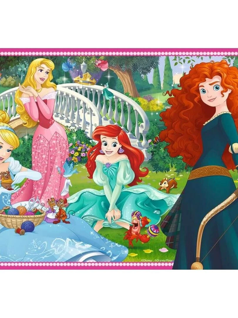 Puzzles 2 x 12 pièces : Dans le monde des princesses N/A
