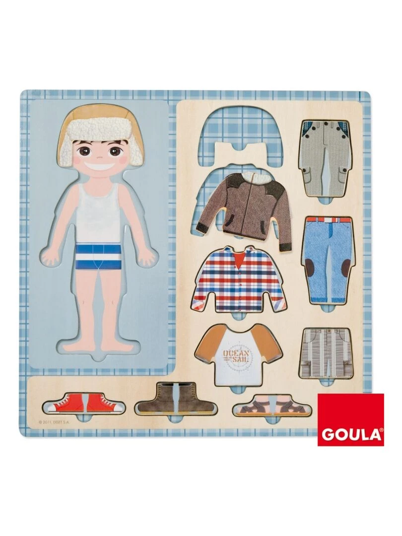 Puzzle Petit garçon s'habille (10 pièces) N/A