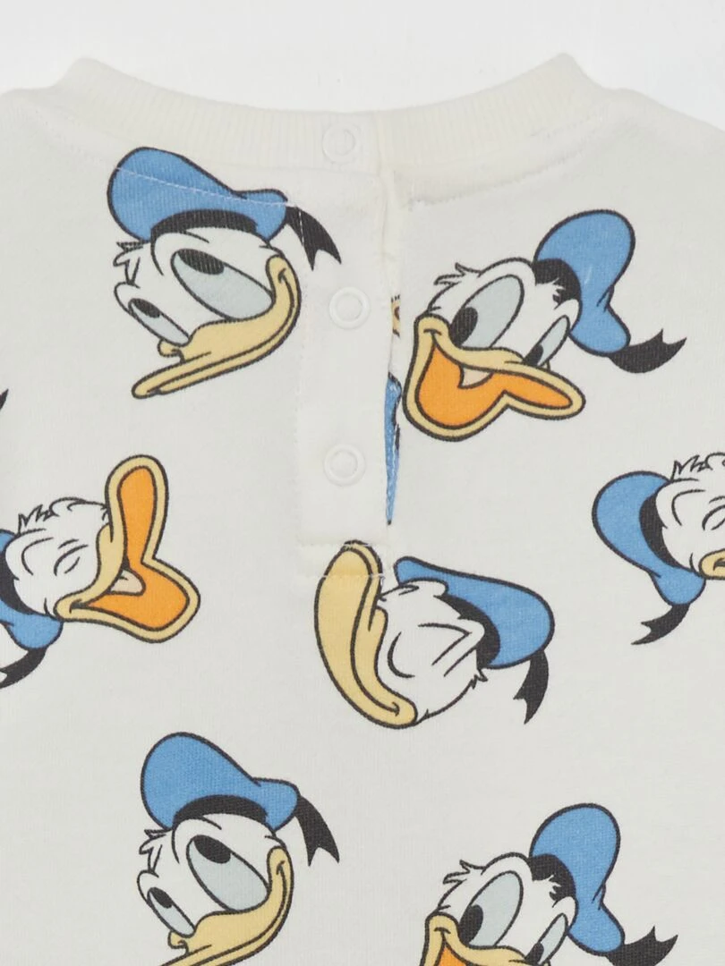 Sweat imprimé 'Donald'   Blanc