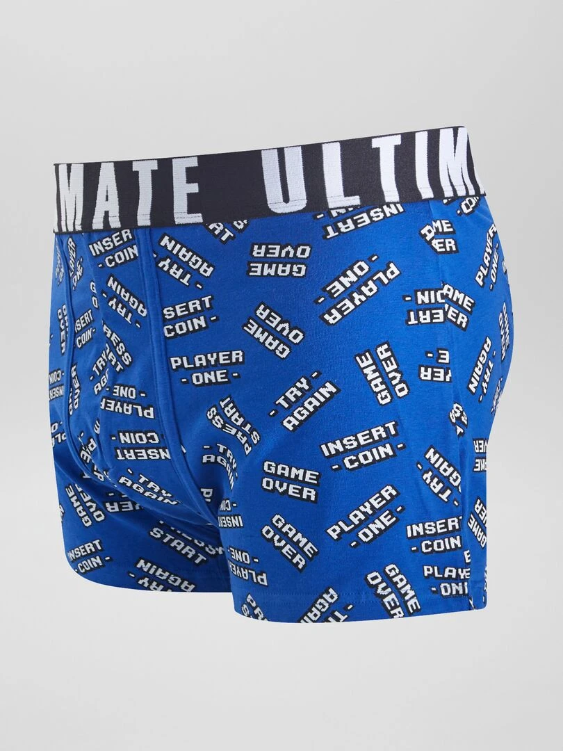 Lot de 3 boxers fantaisie   Vert/bleu