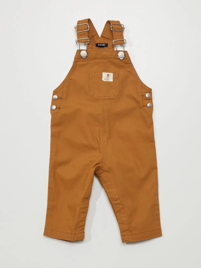 Salopette en coton Camel