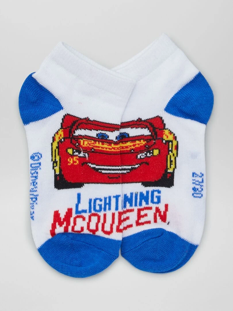 Lot de 3 chaussettes 'Cars'   Rouge/gris