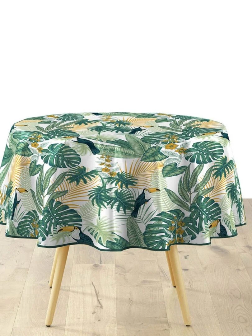 Nappe ronde D160 Textilia Guyana Vert