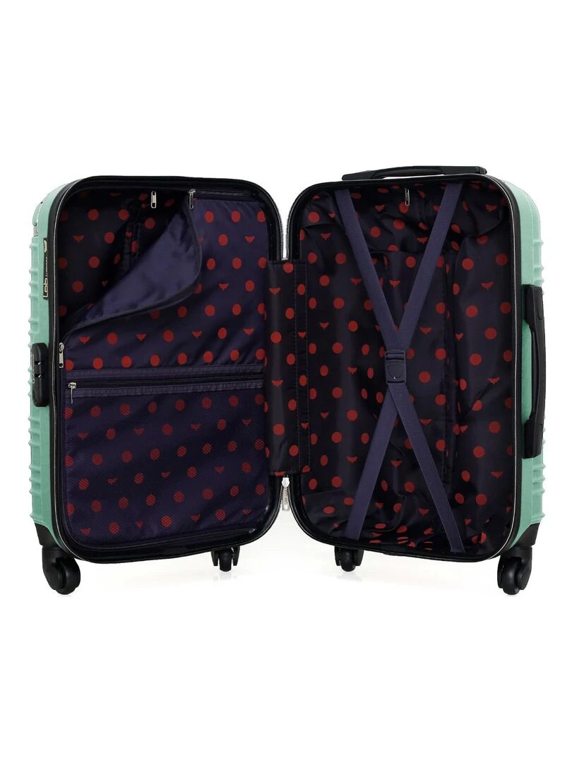 LPB LUGGAGE   VALISE CABINE ABS GIULIA 4 ROUES 55 CM   Vert d'eau