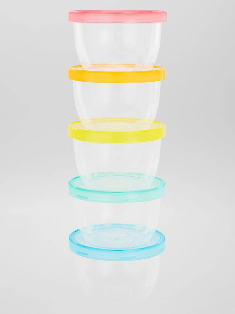 Boîtes de conservations 'Badabulle' multicolore