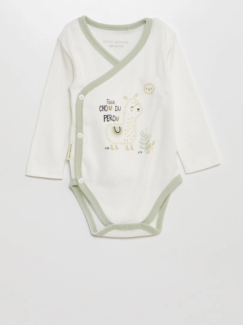 Lot de 2 bodies 'Petit Béguin'   Blanc