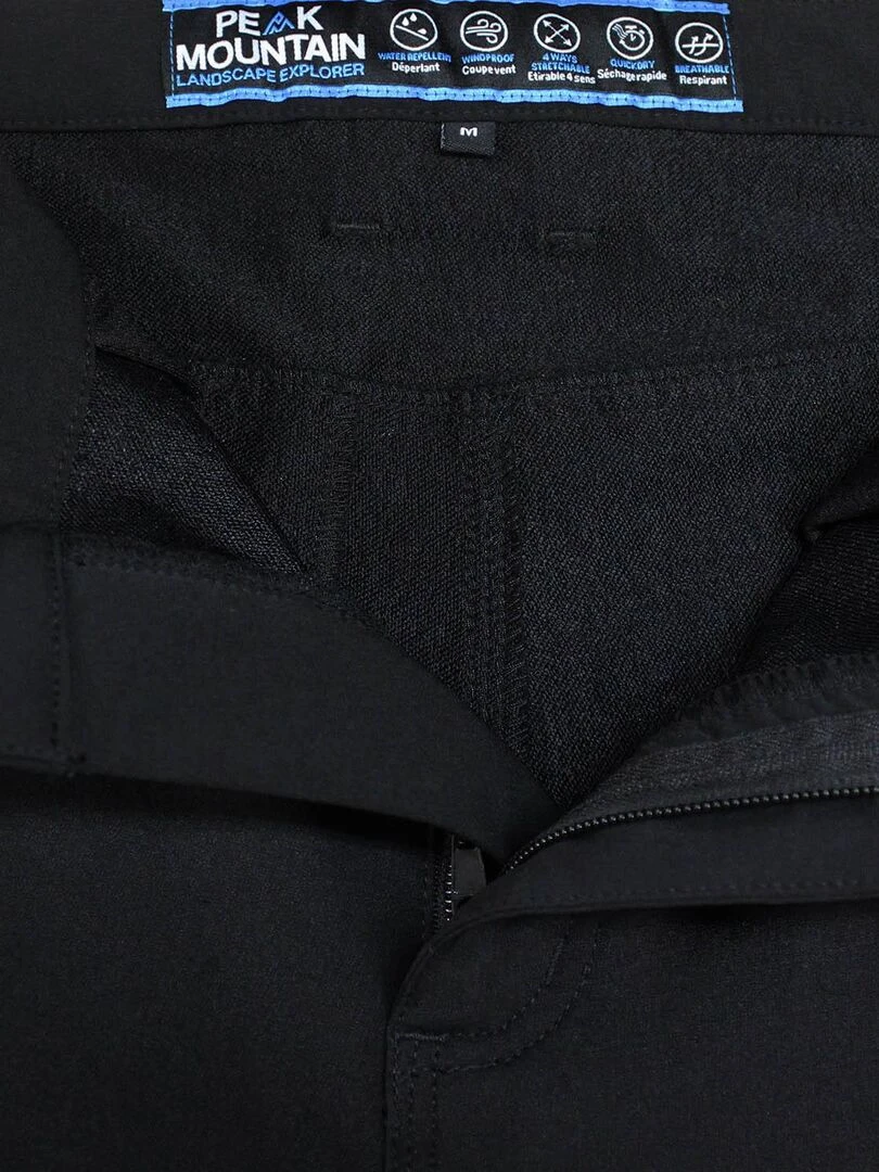 Pantalon de randonnée homme CEBOR   PEAK MOUNTAIN   Noir Noir