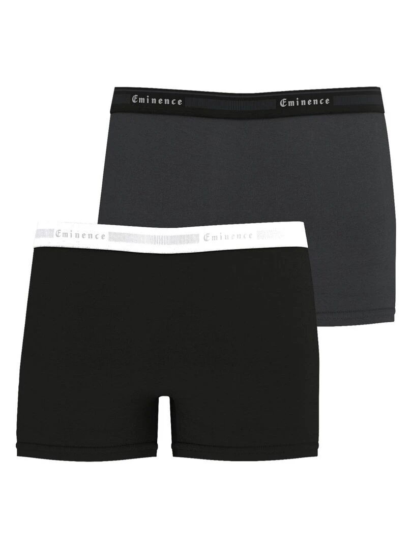 Lot de 2 boxers homme Tailor   Noir Gris