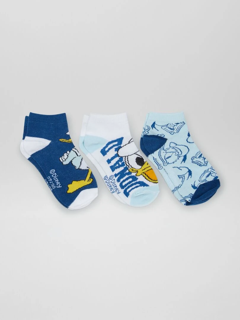 Lot de chaussettes 'Mickey et ses amis' 3 paires Bleu
