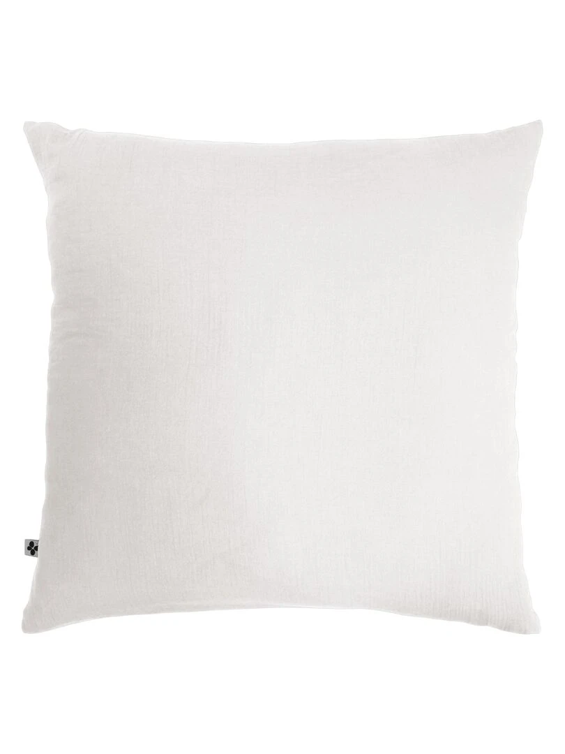 Taie d'oreiller Double Gaze Coton Collection Gaia Blanc