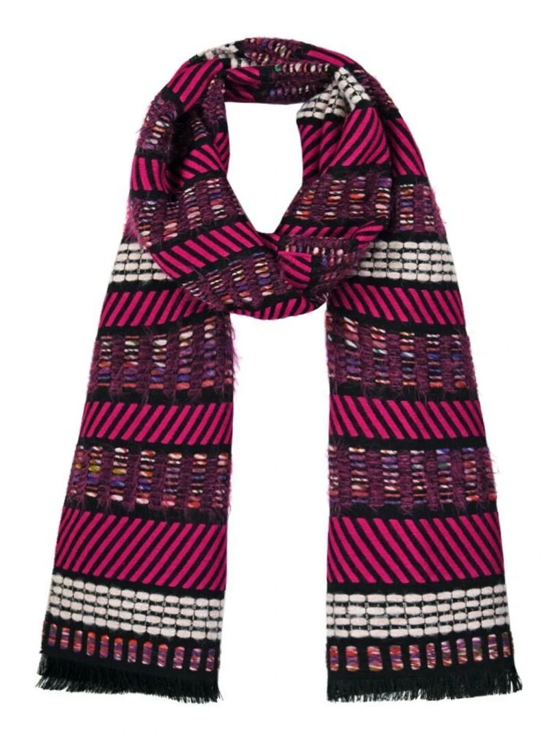 Echarpe Tipi Fabriqué en France Rose fushia