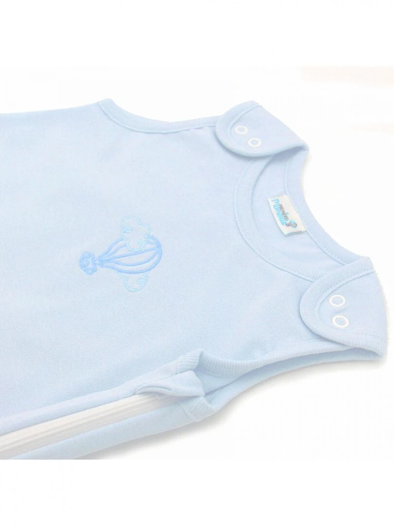 Gigoteuse Été Légère 0 3 mois en Coton Bio couleur Azur   Bleu clair