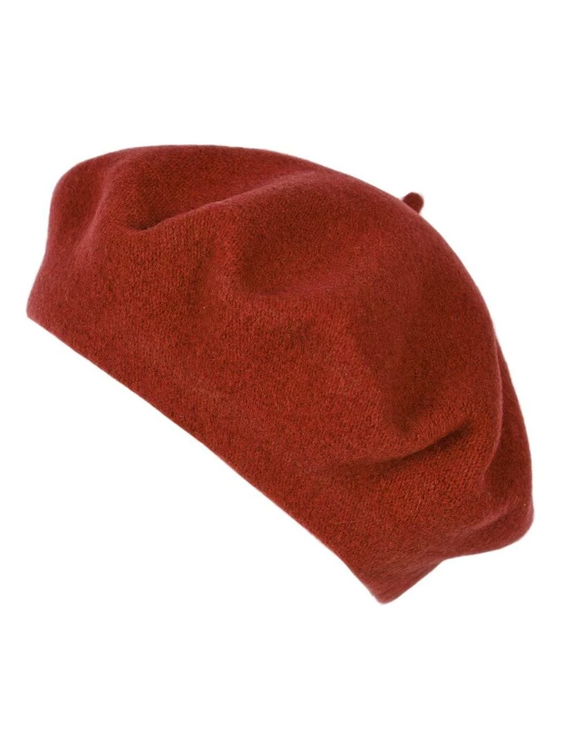 Béret Feutre de Laine Yva   Made in UE   Rouge brique