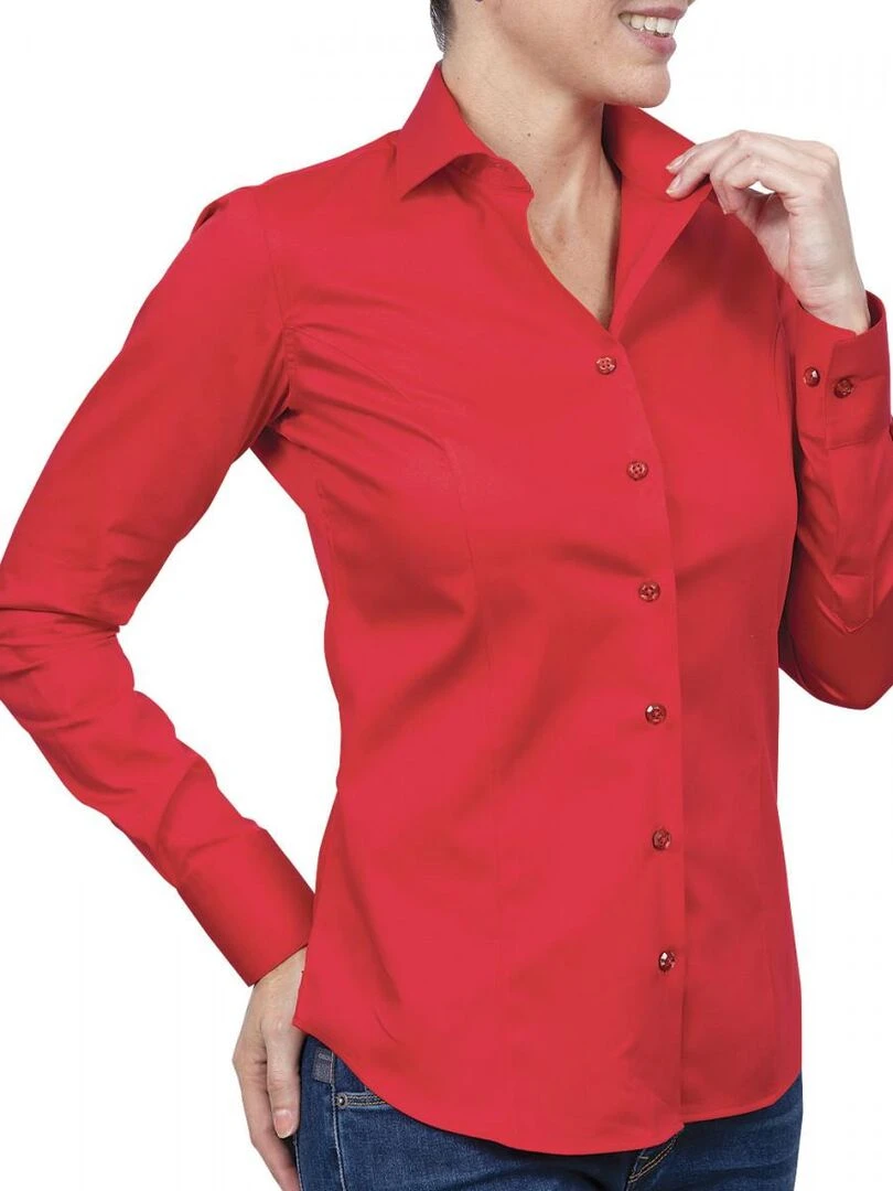 Chemise unie CORRIE   Rouge