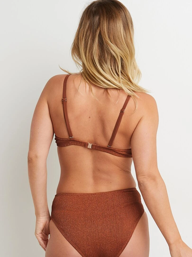 Maillot de bain coque ampliforme Magma RougeGorge Lingerie Marron
