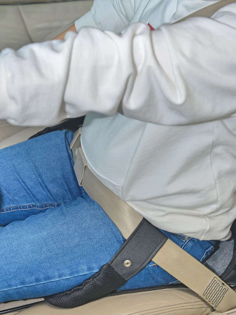 Ceinture de sécurité pour grossesse   noir/gris