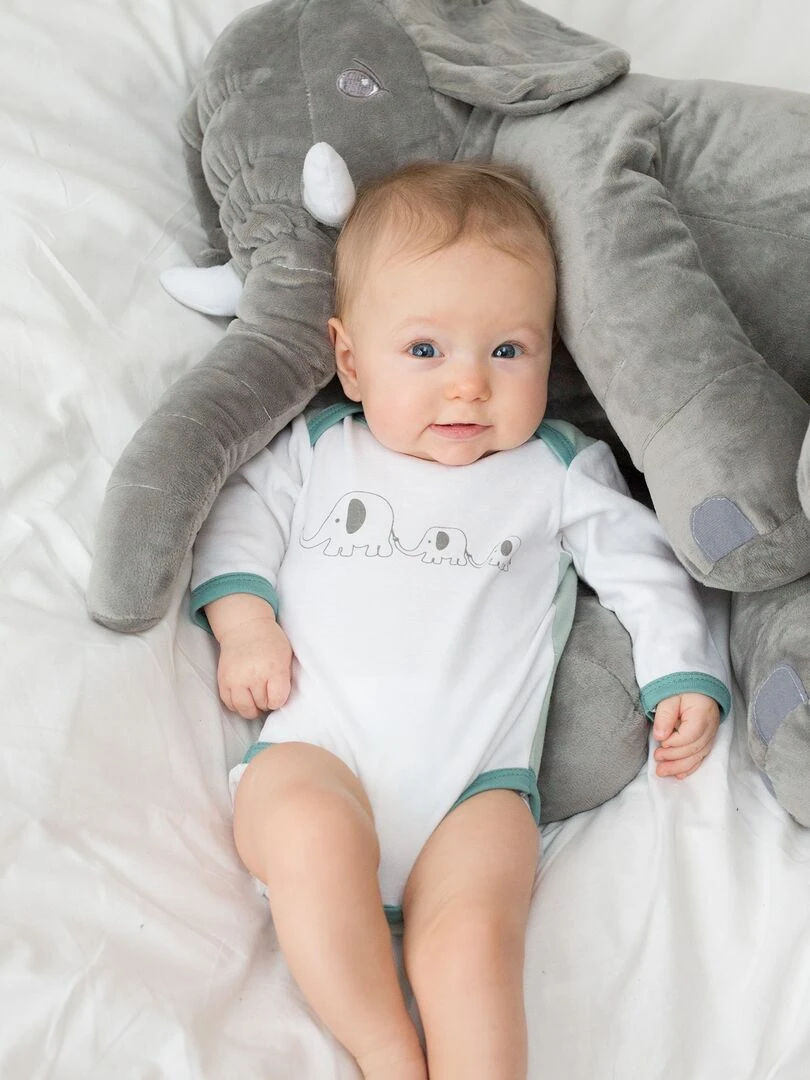 Lot de 2 bodies bébé Kinousses Bleu