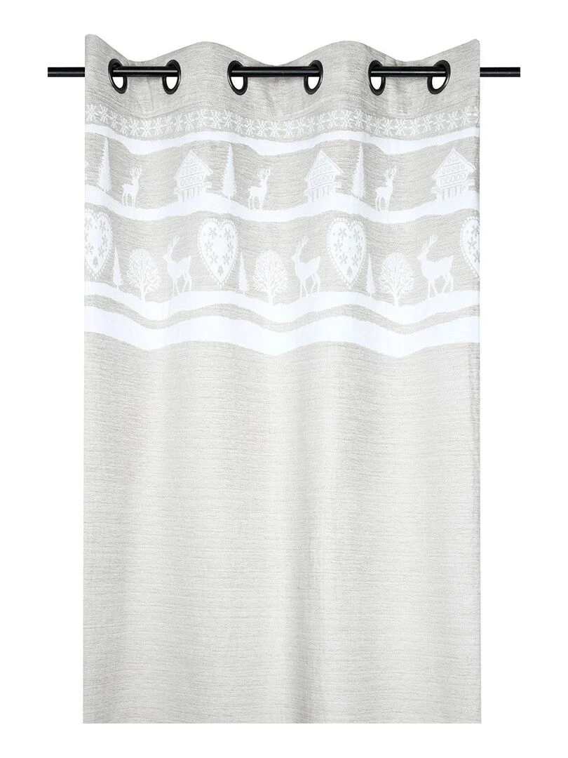 Rideau à œillets 135x260 cm Valbonnais lin Beige