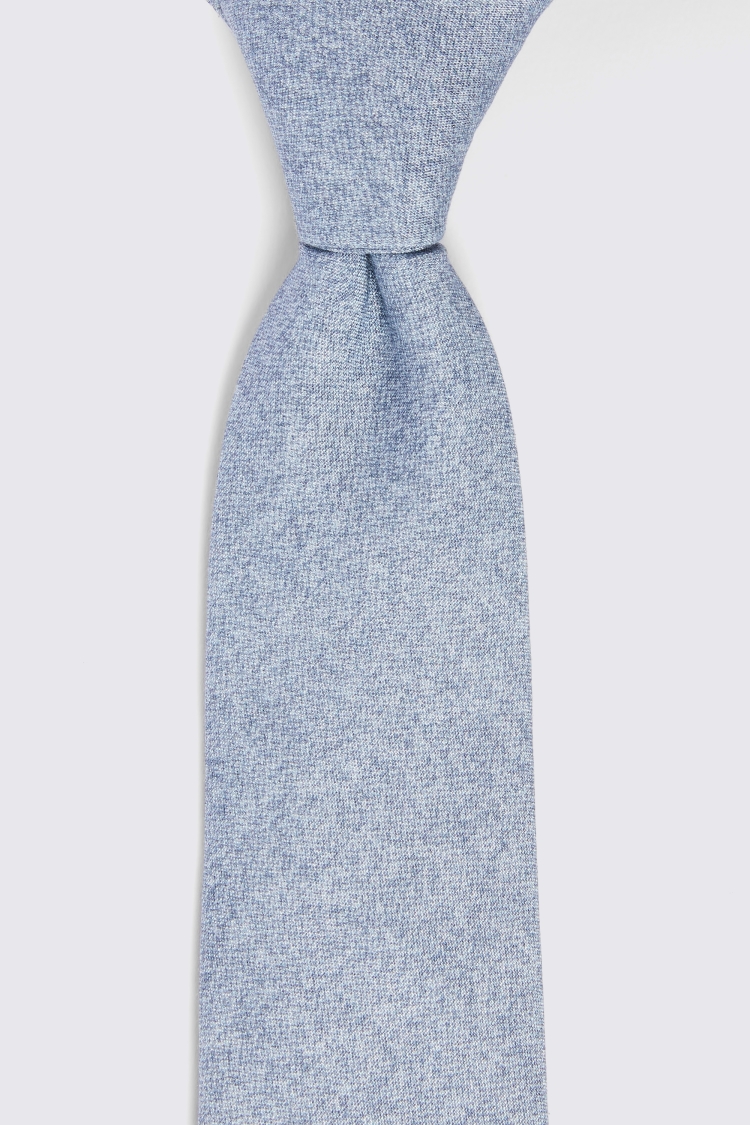 Bottinelli Sky Silk Semi-Plain Tie Buy Online at Moss