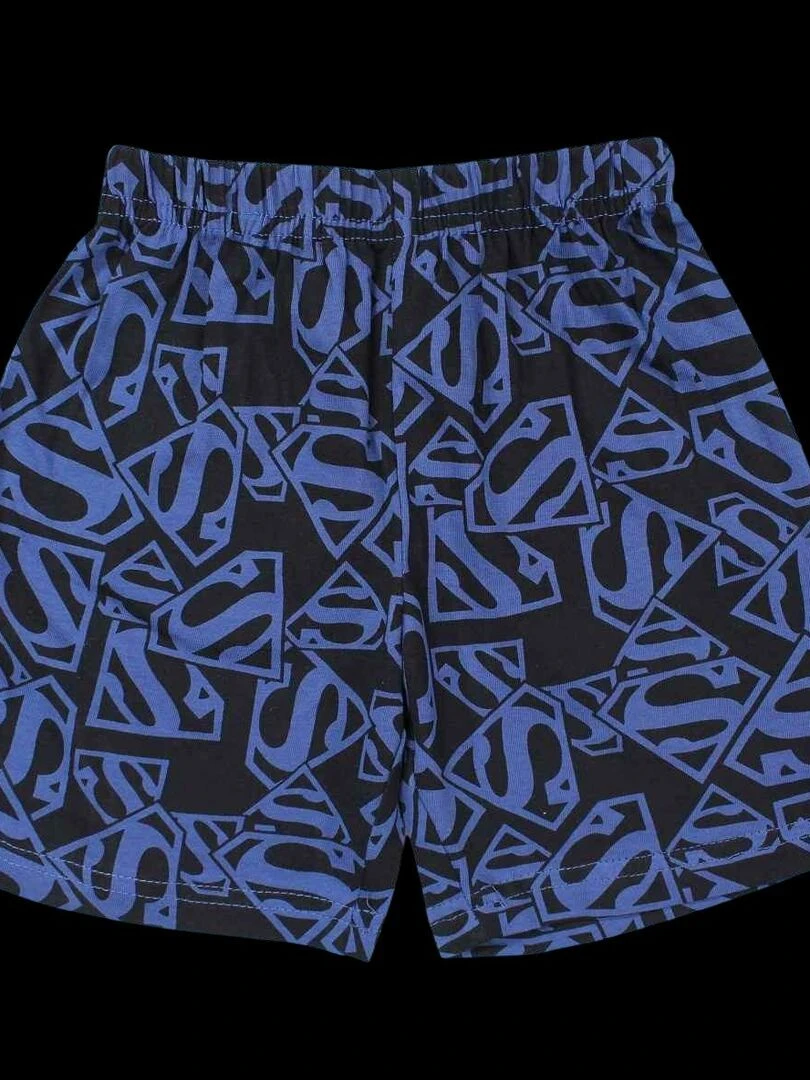 DC Comics   Ensemble ​​T shirt short garçon Imprimé Superman   Bleu